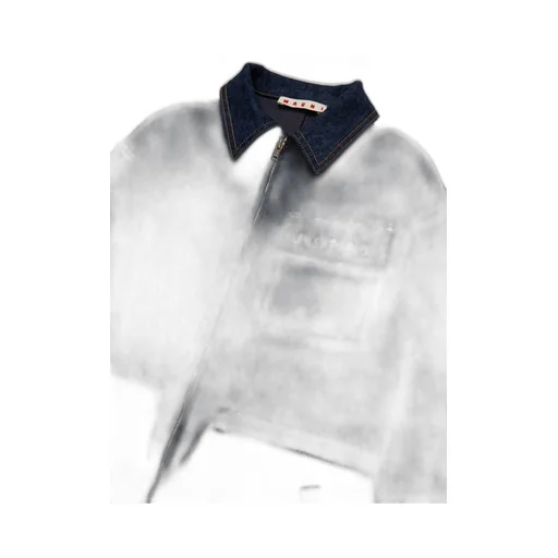 Marni Kids Zip-Up Denim Jumpsuit