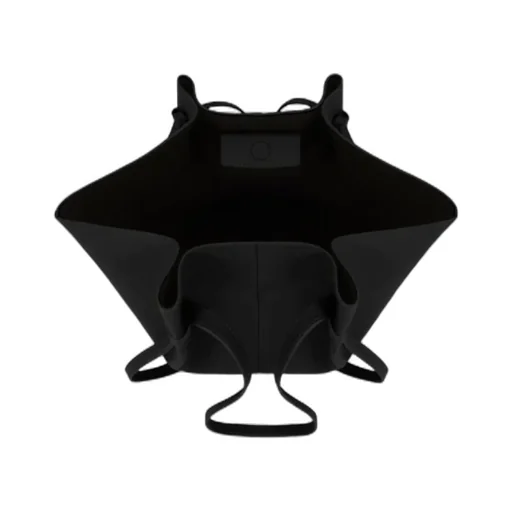 Large Mochi - Black Pebble Grained Leather