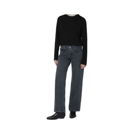 Ribbed Crew Neck T-Shirt