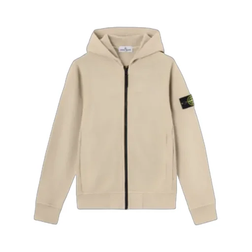 Hooded Zip-Up Sweatshirt With Pockets And Ribbed Details