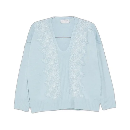 V-Neck Long-Sleeved Sweater