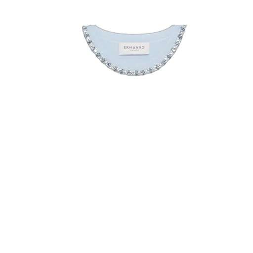 Crew Neck Short-Sleeved Sweater