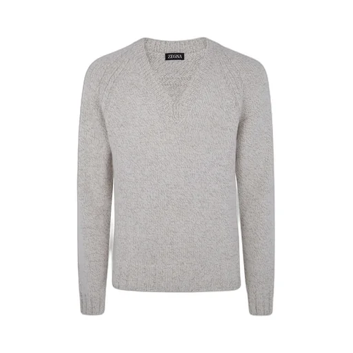Zegna V-Neck Knitted Jumper