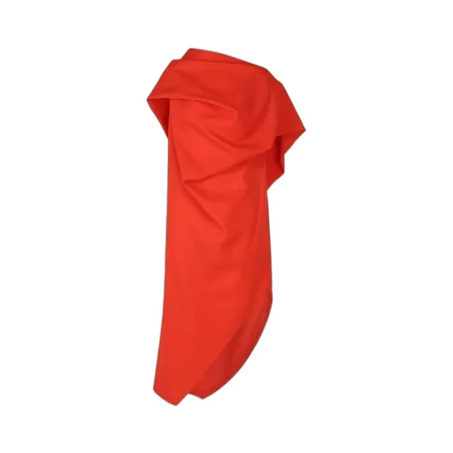 Uni-Form Wool Asymmetric-Design Midi Dress