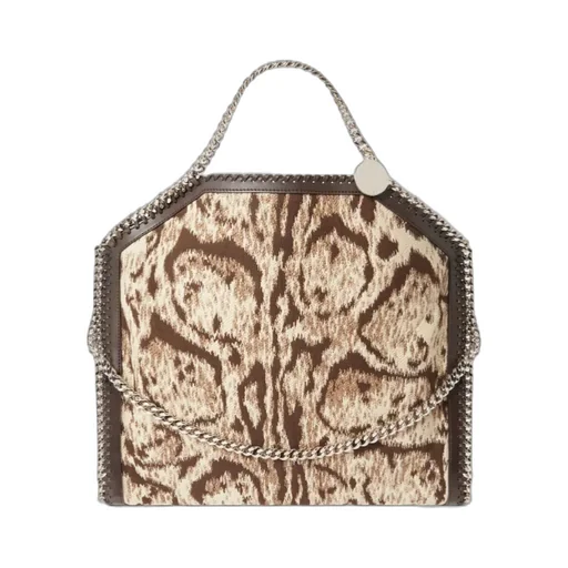 Falabella Cloud Leopard Fold-Over Tote Bag