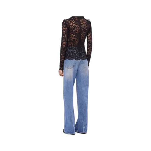 Lace Long-Sleeve Blouse