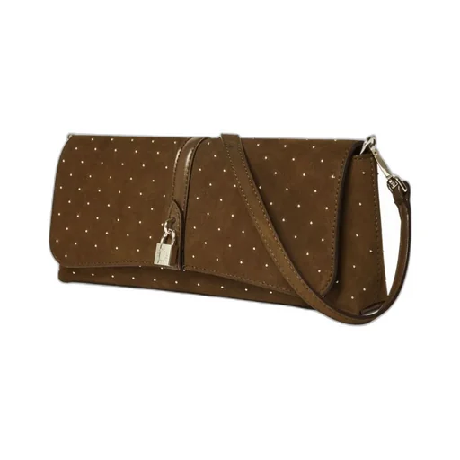 Studded Lock Shoulder Bag