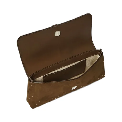 Studded Lock Shoulder Bag
