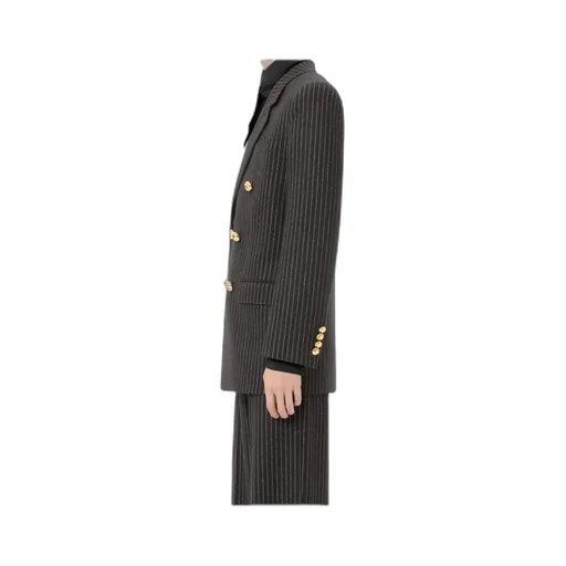 Valentino Double-Breasted Striped Jacket