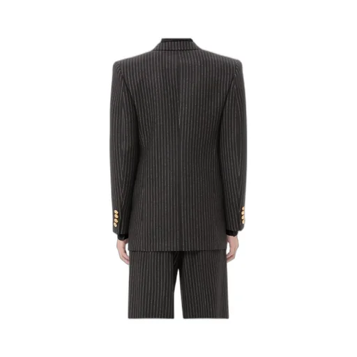 Valentino Double-Breasted Striped Jacket