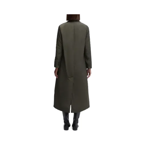 Button-Fastening Flap-Pocket Coat