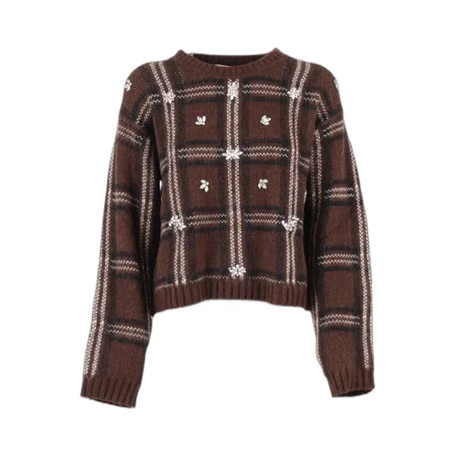 Embellished Jacquard Sweater