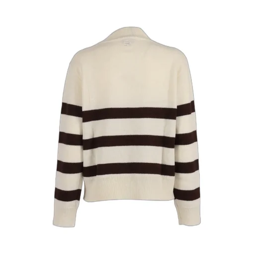 Striped Embroidered Sweater