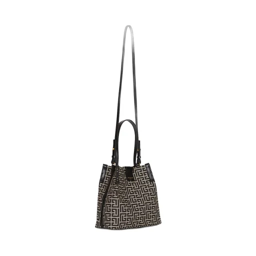 Release Bucket Bag In Jacquard And Calfskin