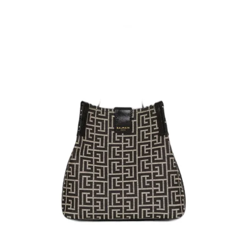Release Bucket Bag In Jacquard And Calfskin