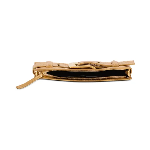 Anthem Laminated Leather Clutch
