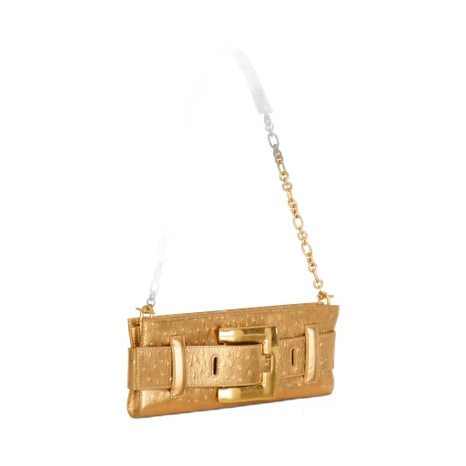 Anthem Laminated Leather Clutch
