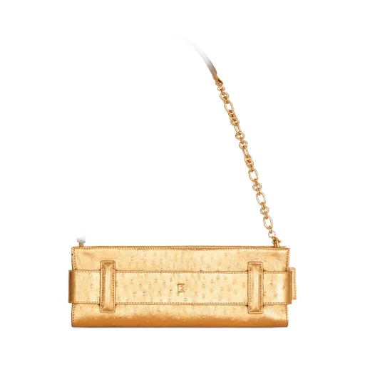 Anthem Laminated Leather Clutch