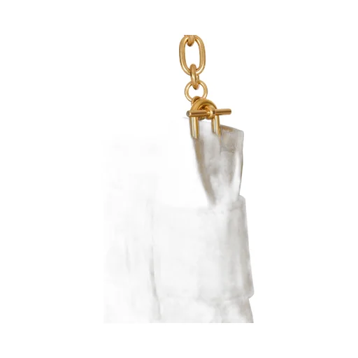 Anthem Laminated Leather Clutch
