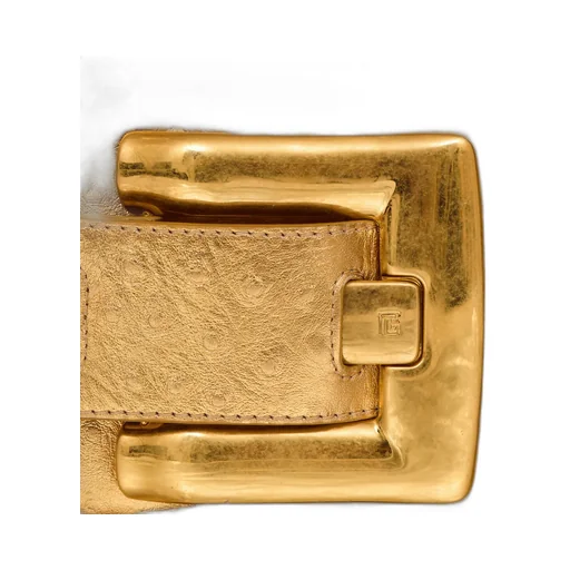 Anthem Laminated Leather Clutch