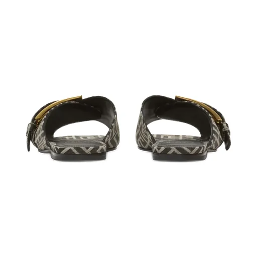 Flat Monogram Jacquard Anthem Sandals