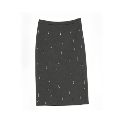 Rhinestone-Embellished Skirt