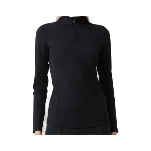 High-Neck Zip-Up Top