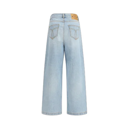 Fiorucci Tricolor Stripe Baggy Jeans