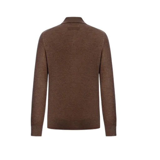 Zegna Long Sleeve Polo Jumper
