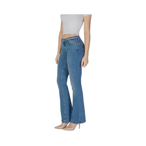 Denim Trousers With Belt Loops