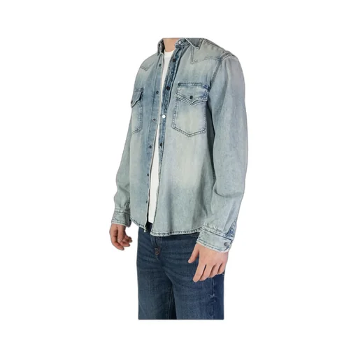 Press-Stud Denim Shirt