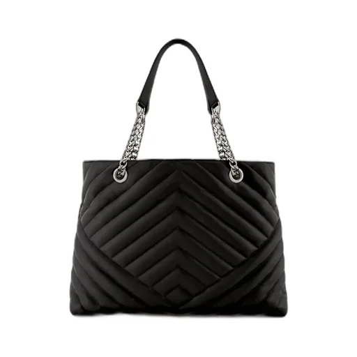 Matelassé-Effect Tote Bag