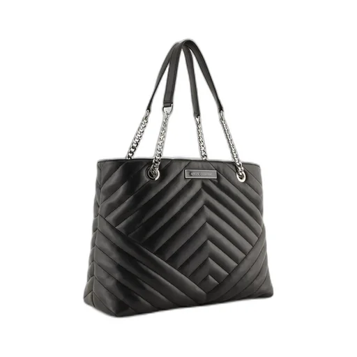 Matelassé-Effect Tote Bag