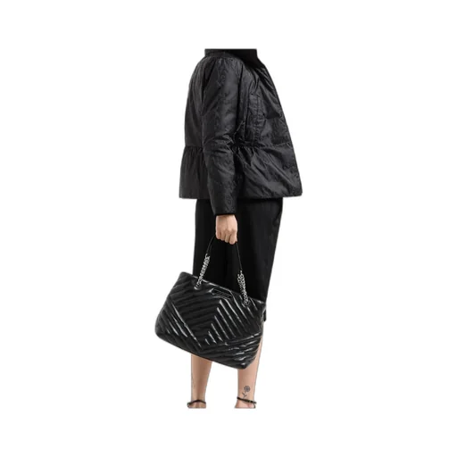 Matelassé-Effect Tote Bag