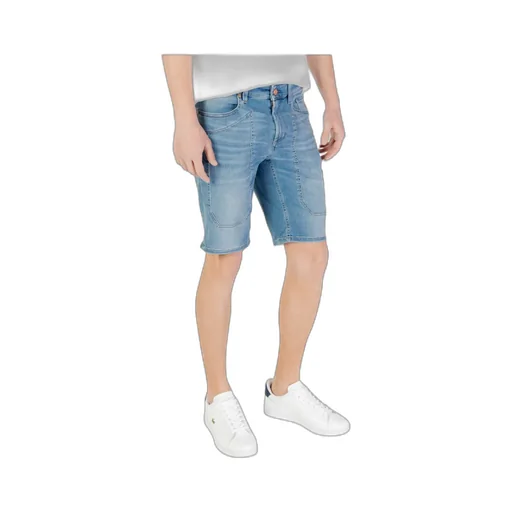 Denim Shorts With Belt Loops