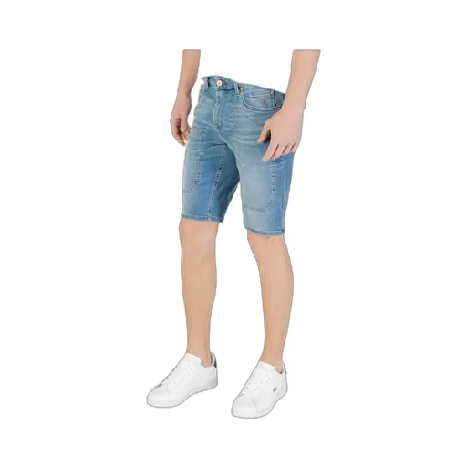 Denim Shorts With Belt Loops