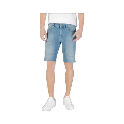 Denim Shorts With Belt Loops