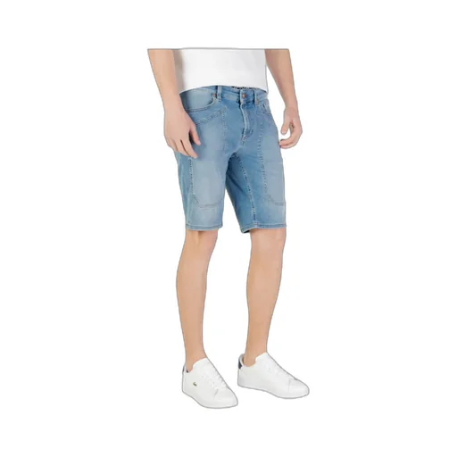 Denim Shorts With Belt Loops