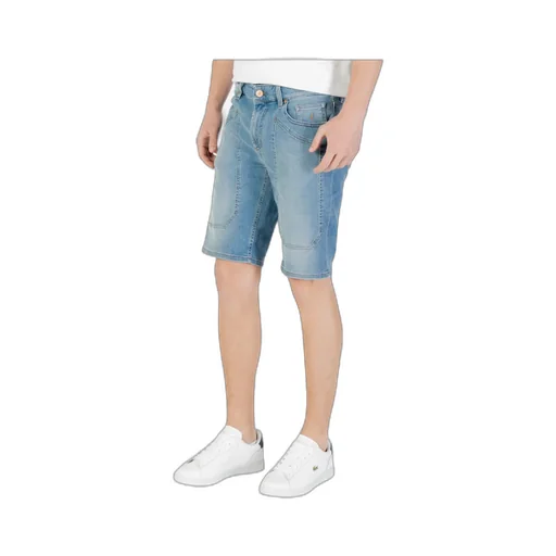 Denim Shorts With Belt Loops
