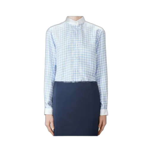 Thom Browne Twill Gingham Shirt