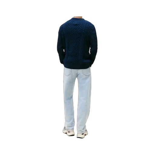 Tommy Badge Cable Knit Slim Jumper