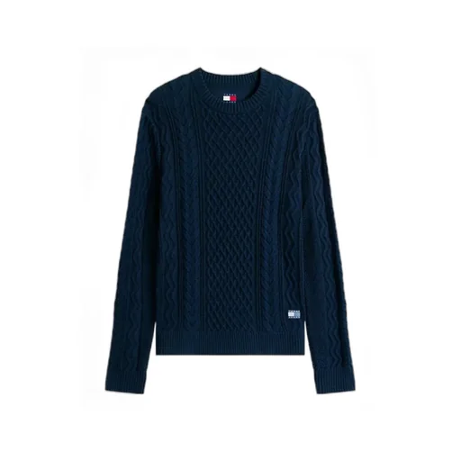 Tommy Badge Cable Knit Slim Jumper