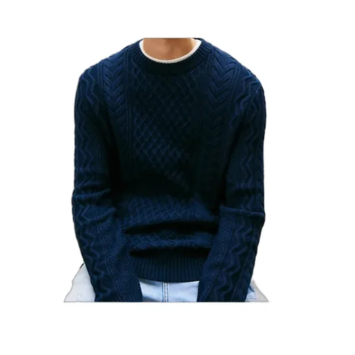 Tommy Badge Cable Knit Slim Jumper