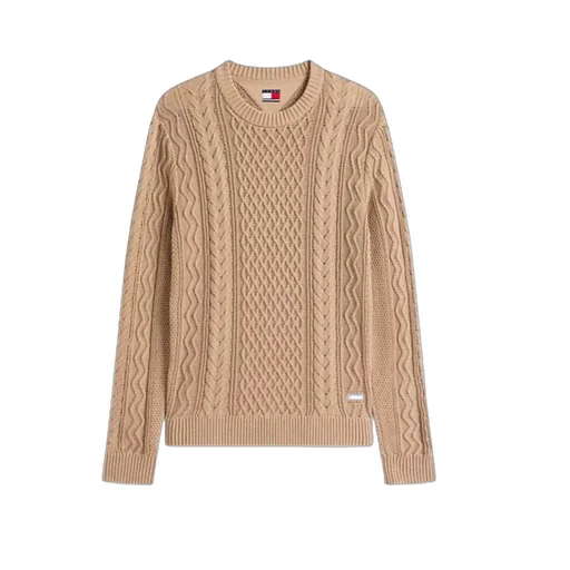 Tommy Jeans Tommy Badge Cable Knit Slim Jumper