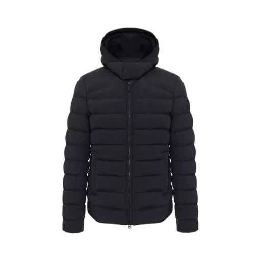 Quilted Down Jacket With Bib
