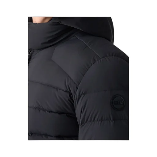 Quilted Down Jacket With Bib