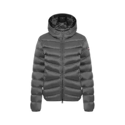 Quilted Down Jacket With Hood