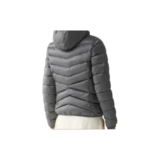 Quilted Down Jacket With Hood