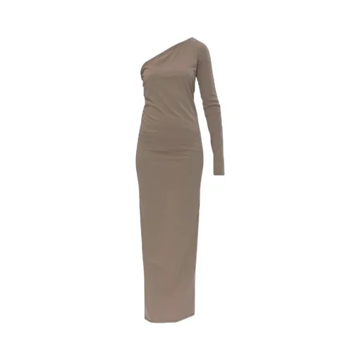 Rick Owens Drkshdw One-Shoulder Maxi Dress