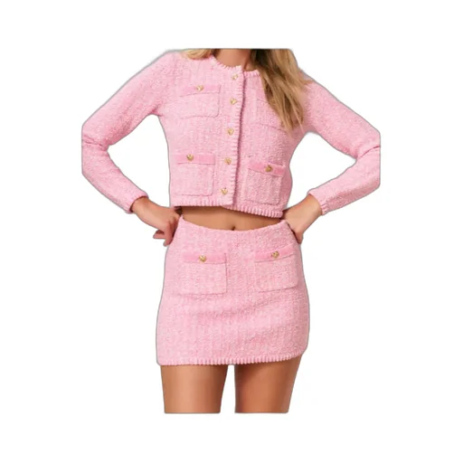 Loveshackfancy Ellianna Tweed Mini Skirt